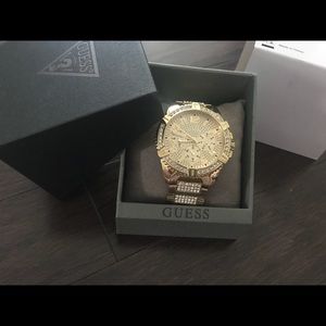 Men’s Gold Guess Watch NWT